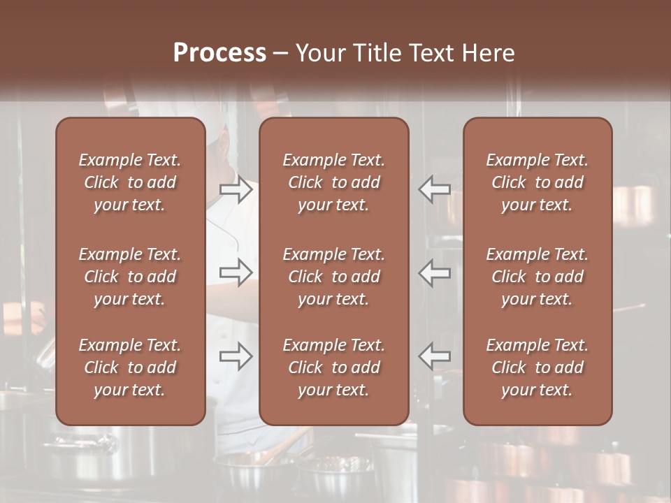 A Man In A Chef's Hat Is Cooking In A Kitchen PowerPoint Template