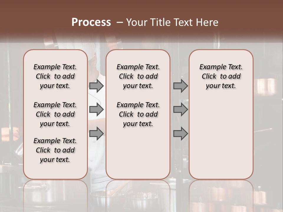 A Man In A Chef's Hat Is Cooking In A Kitchen PowerPoint Template