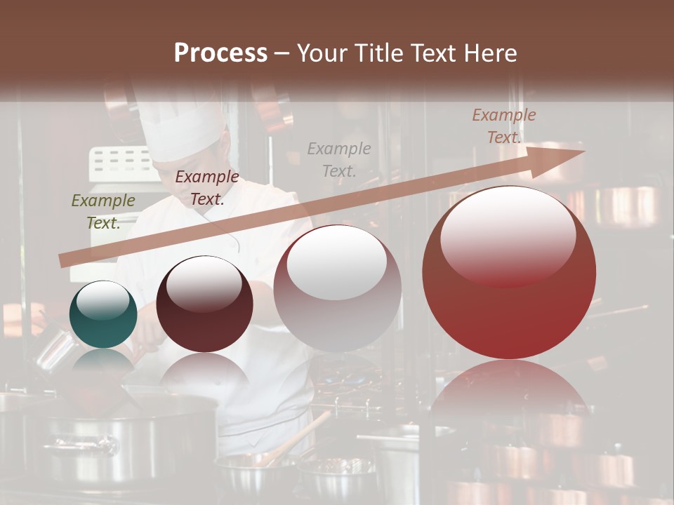 A Man In A Chef's Hat Is Cooking In A Kitchen PowerPoint Template