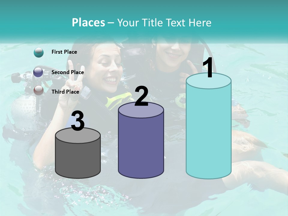 A Couple Of People That Are In The Water PowerPoint Template