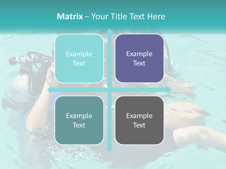 A Couple Of People That Are In The Water PowerPoint Template