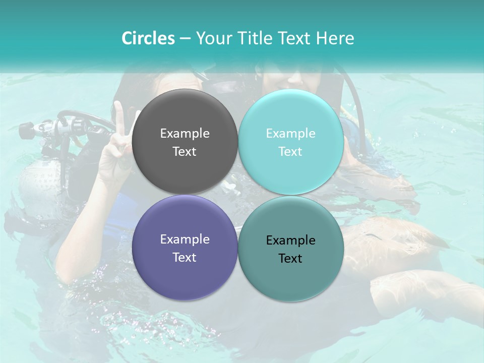 A Couple Of People That Are In The Water PowerPoint Template