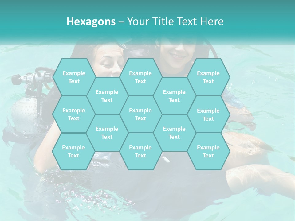 A Couple Of People That Are In The Water PowerPoint Template