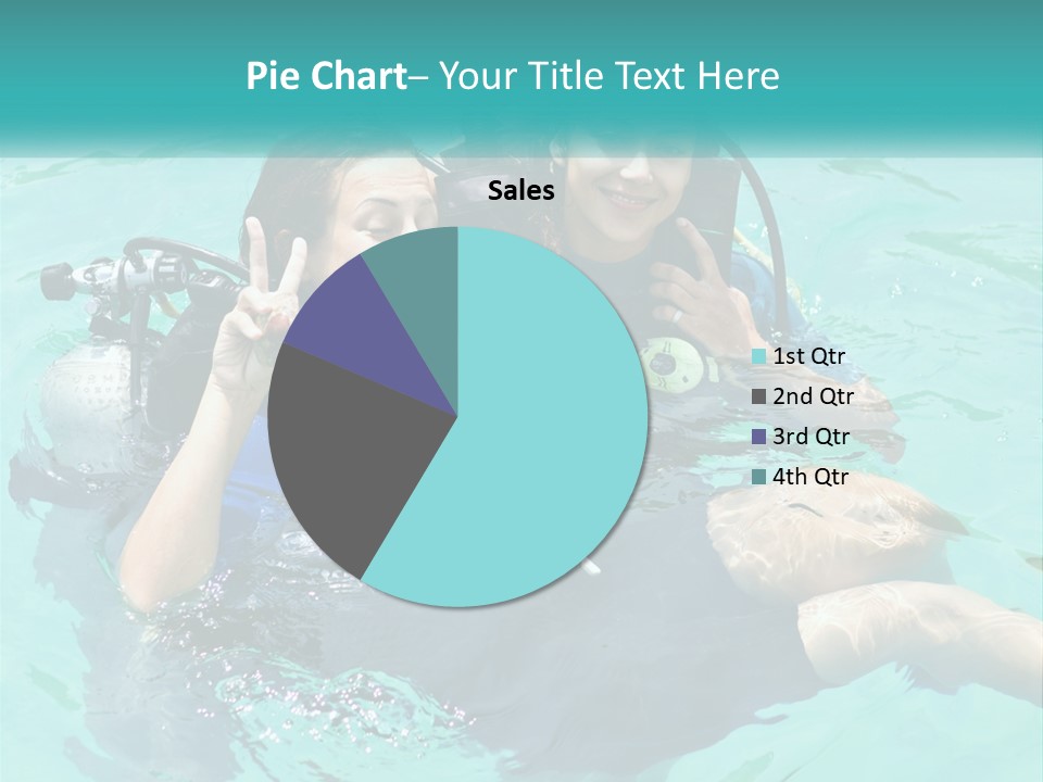 A Couple Of People That Are In The Water PowerPoint Template