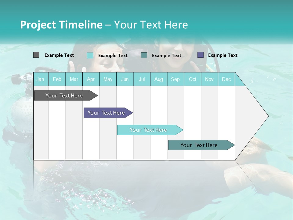 A Couple Of People That Are In The Water PowerPoint Template