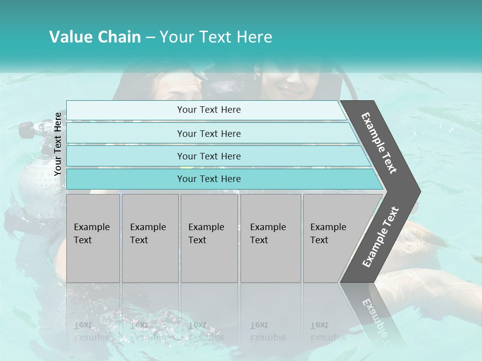 A Couple Of People That Are In The Water PowerPoint Template