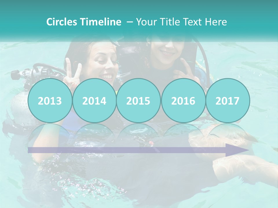 A Couple Of People That Are In The Water PowerPoint Template