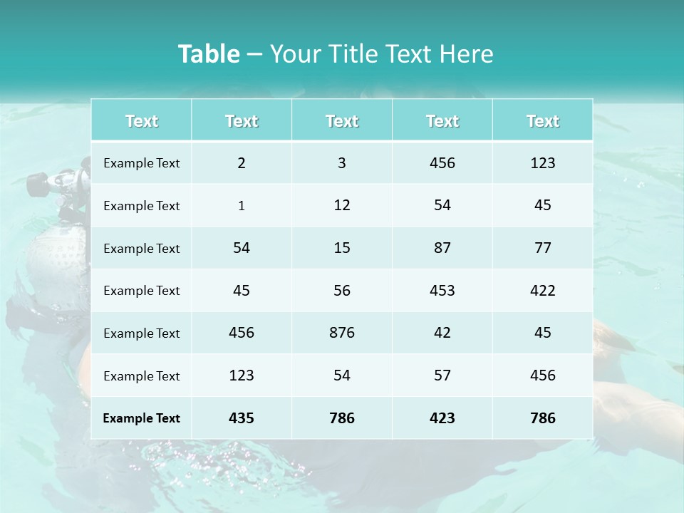 A Couple Of People That Are In The Water PowerPoint Template