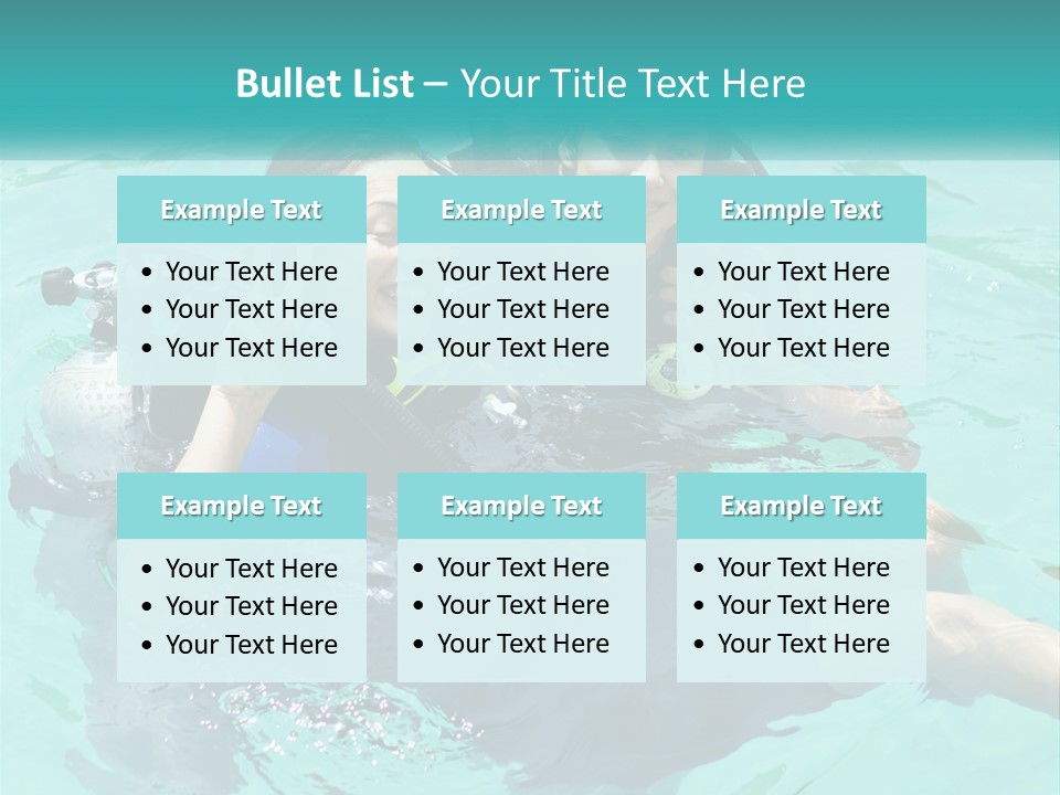 A Couple Of People That Are In The Water PowerPoint Template