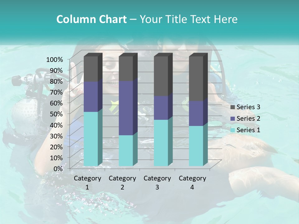 A Couple Of People That Are In The Water PowerPoint Template