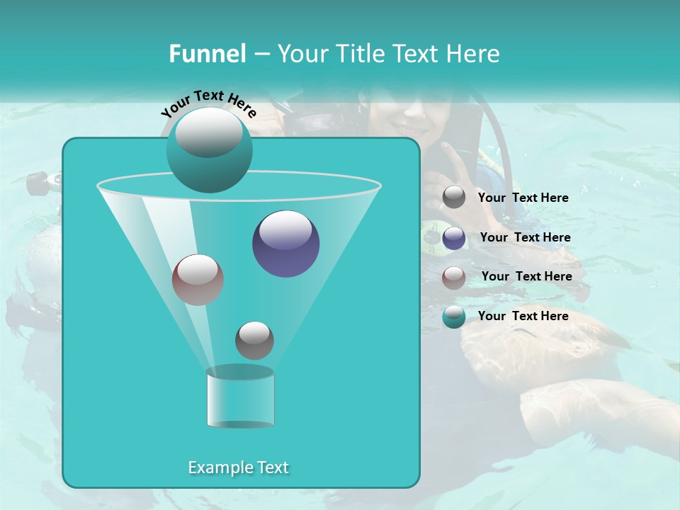 A Couple Of People That Are In The Water PowerPoint Template