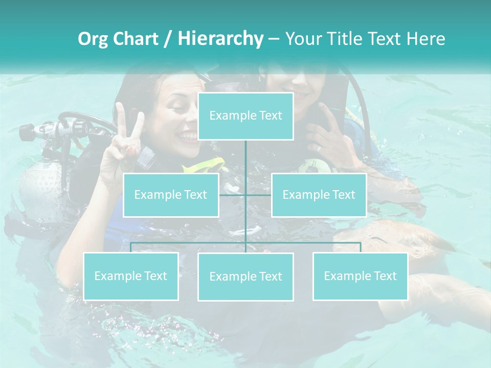 A Couple Of People That Are In The Water PowerPoint Template