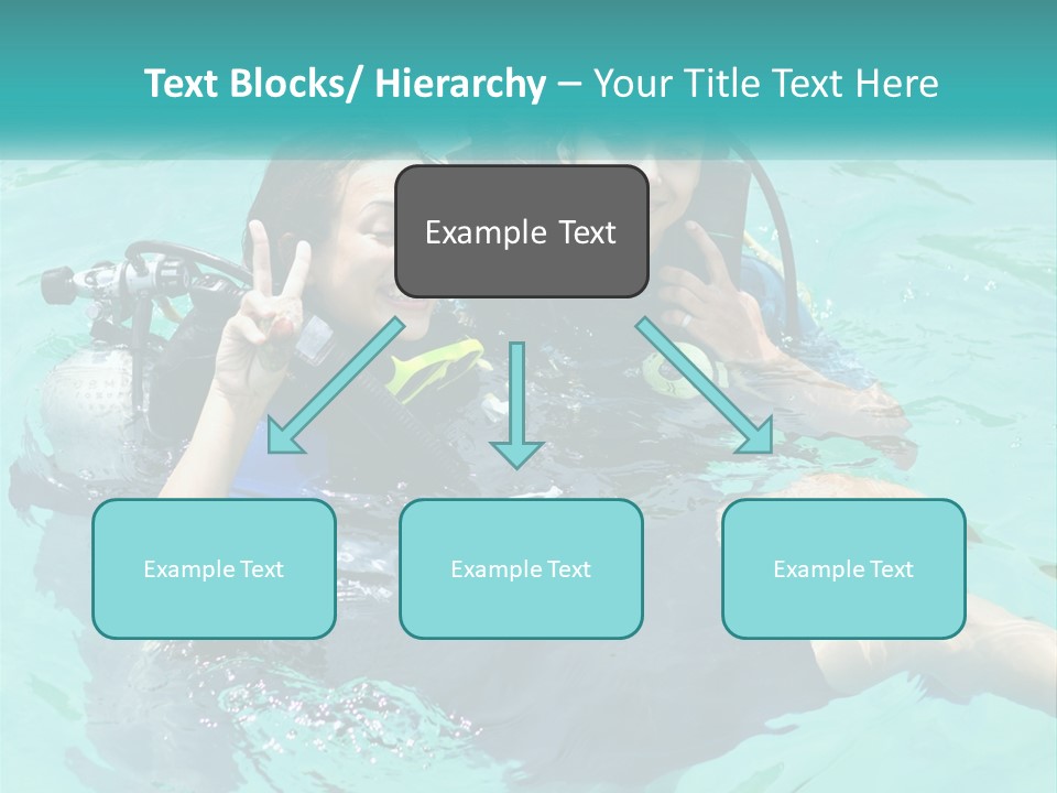 A Couple Of People That Are In The Water PowerPoint Template