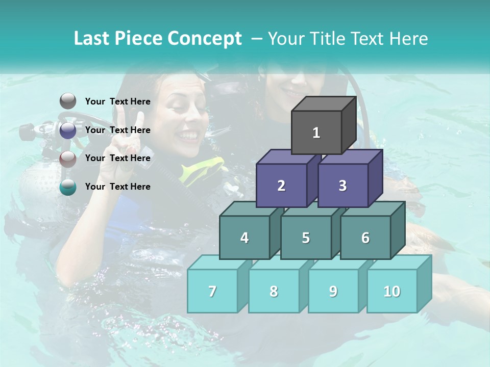 A Couple Of People That Are In The Water PowerPoint Template