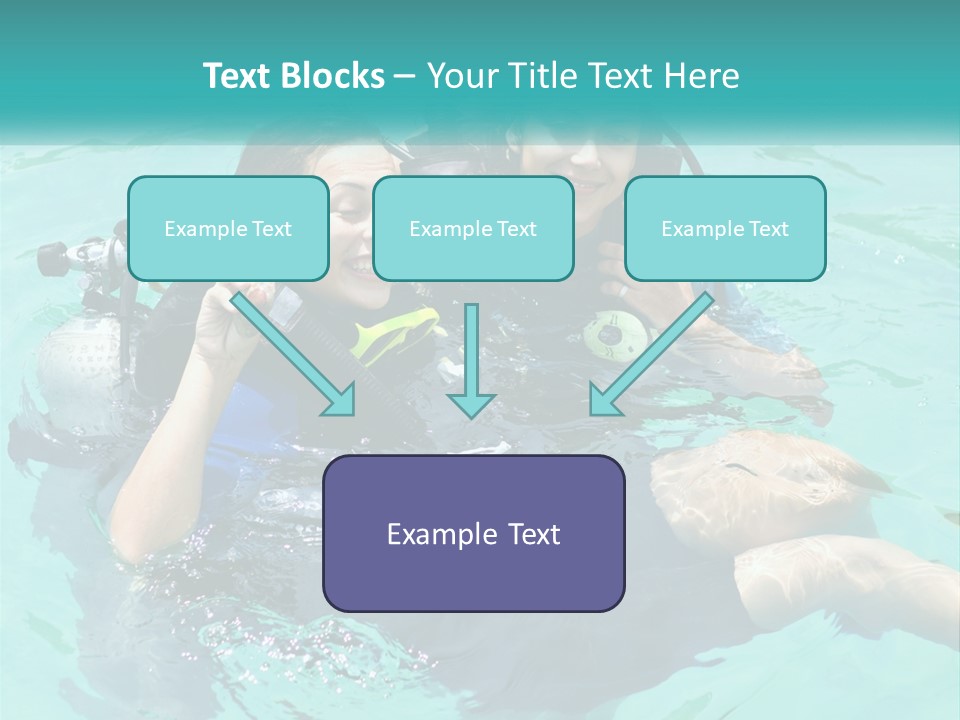 A Couple Of People That Are In The Water PowerPoint Template