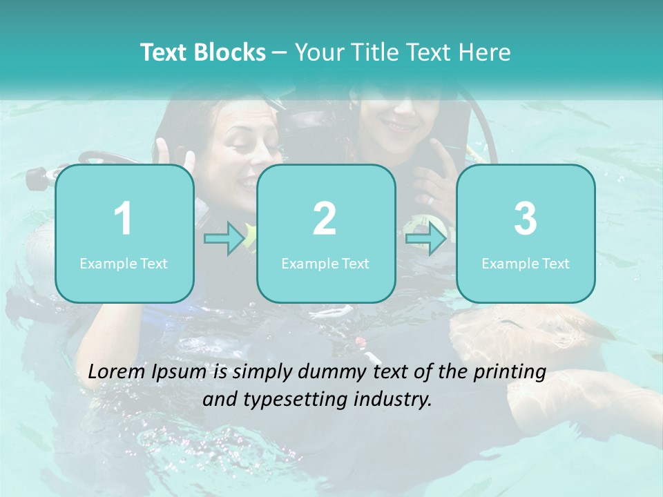 A Couple Of People That Are In The Water PowerPoint Template