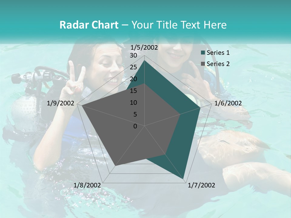 A Couple Of People That Are In The Water PowerPoint Template