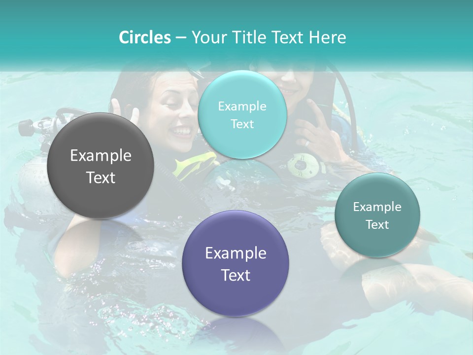 A Couple Of People That Are In The Water PowerPoint Template
