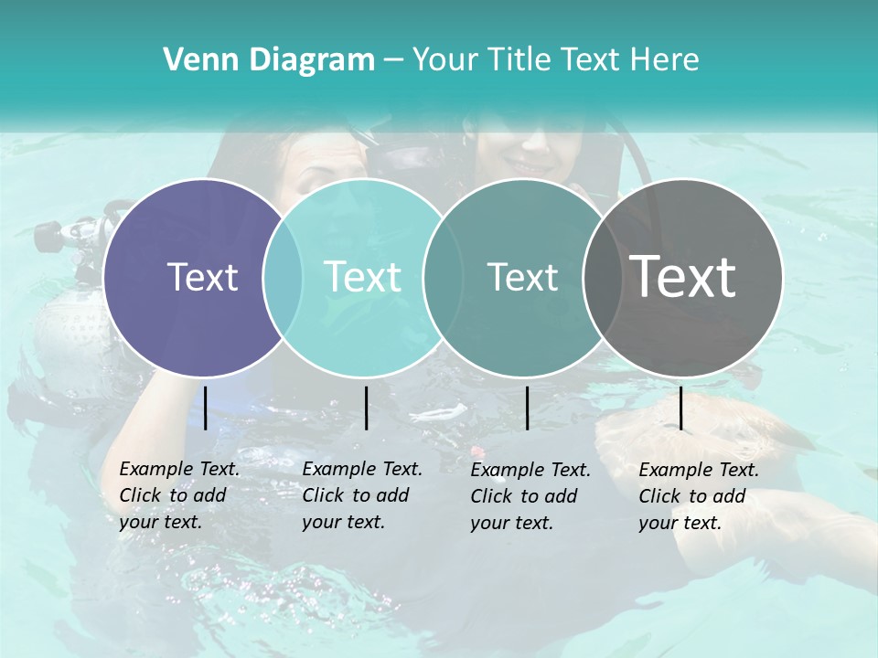 A Couple Of People That Are In The Water PowerPoint Template