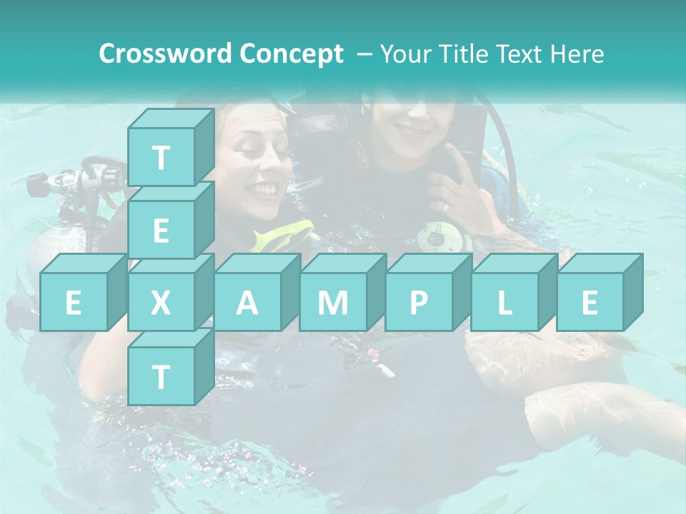 A Couple Of People That Are In The Water PowerPoint Template