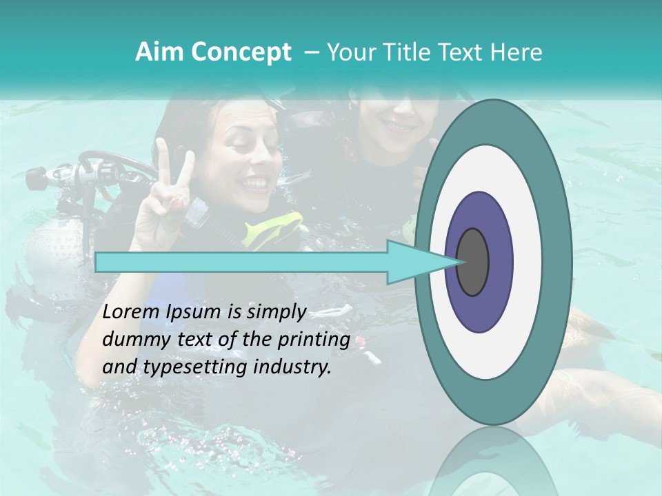 A Couple Of People That Are In The Water PowerPoint Template