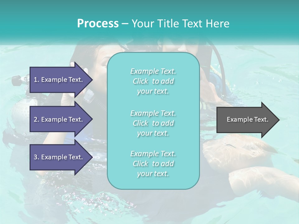 A Couple Of People That Are In The Water PowerPoint Template