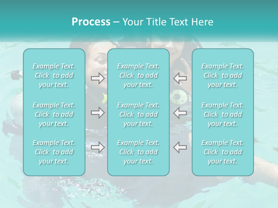 A Couple Of People That Are In The Water PowerPoint Template