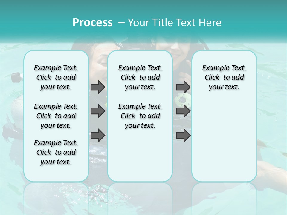 A Couple Of People That Are In The Water PowerPoint Template