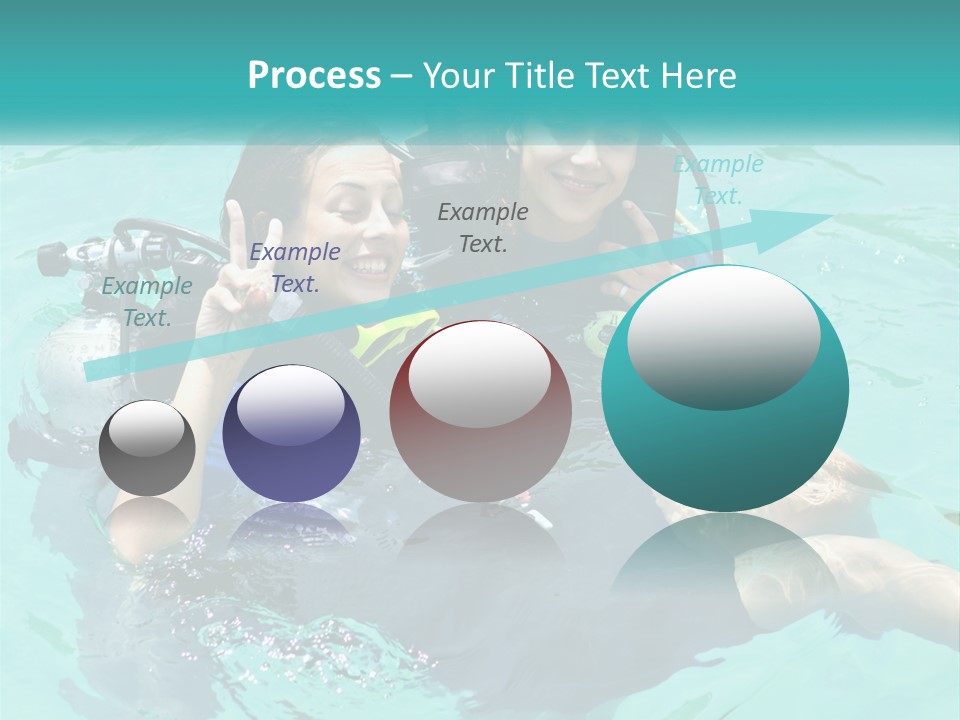 A Couple Of People That Are In The Water PowerPoint Template