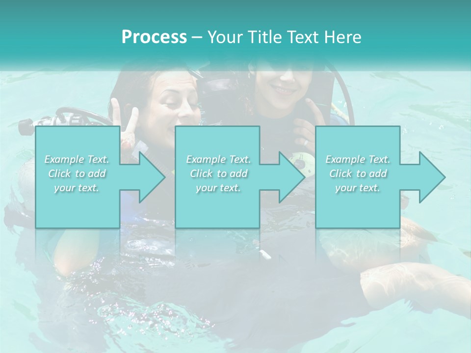 A Couple Of People That Are In The Water PowerPoint Template