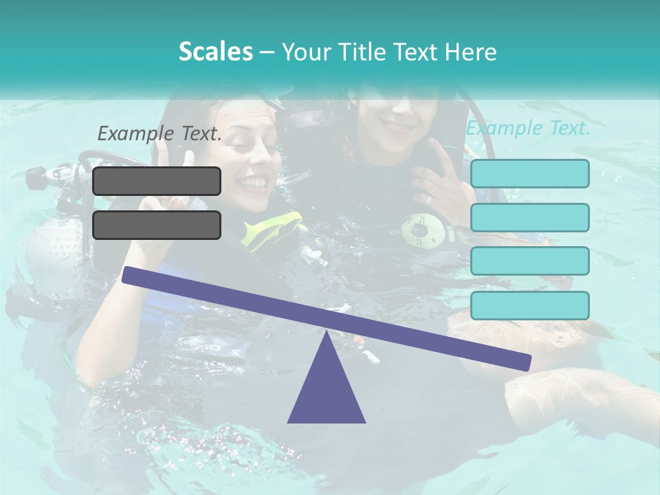A Couple Of People That Are In The Water PowerPoint Template