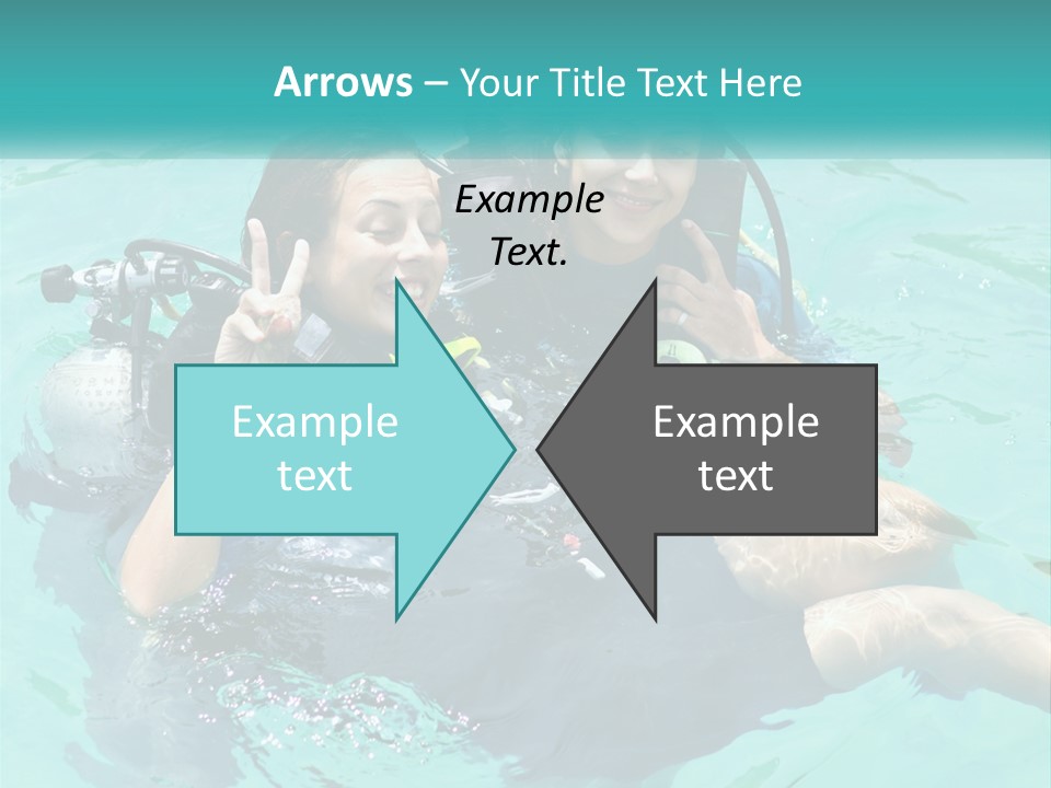 A Couple Of People That Are In The Water PowerPoint Template