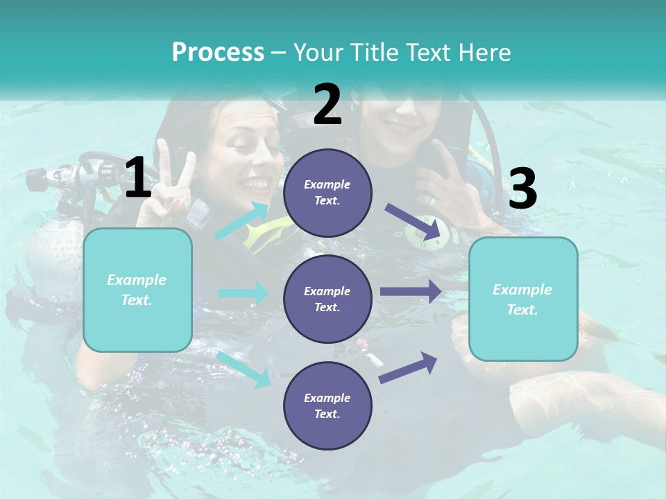 A Couple Of People That Are In The Water PowerPoint Template