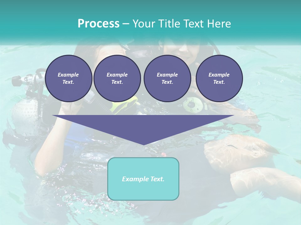 A Couple Of People That Are In The Water PowerPoint Template