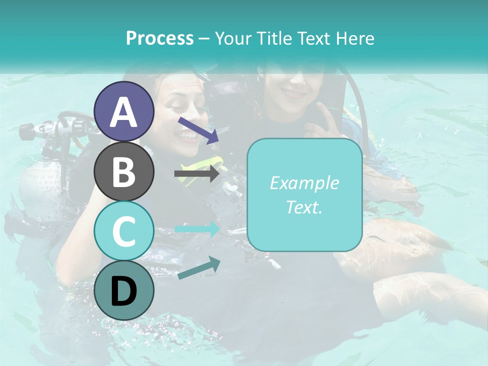 A Couple Of People That Are In The Water PowerPoint Template