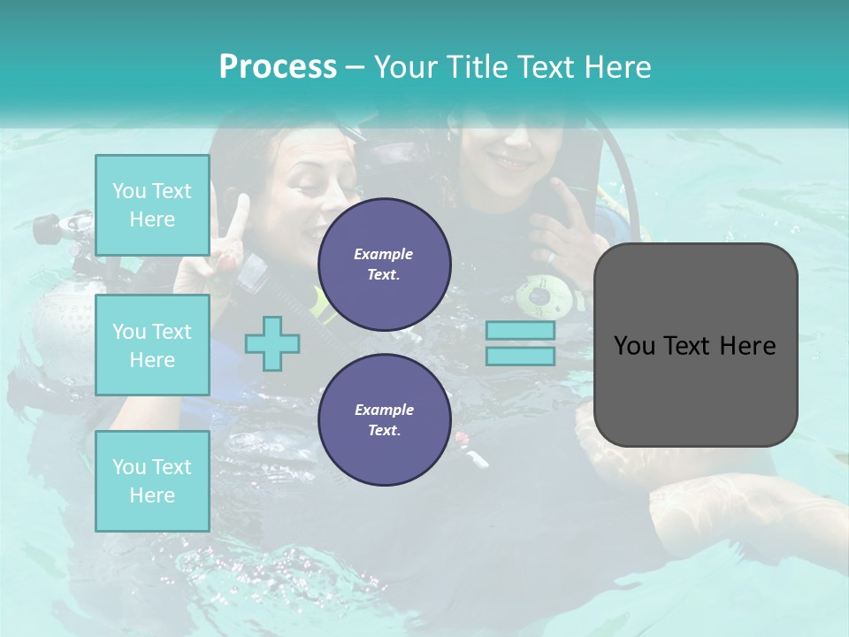 A Couple Of People That Are In The Water PowerPoint Template