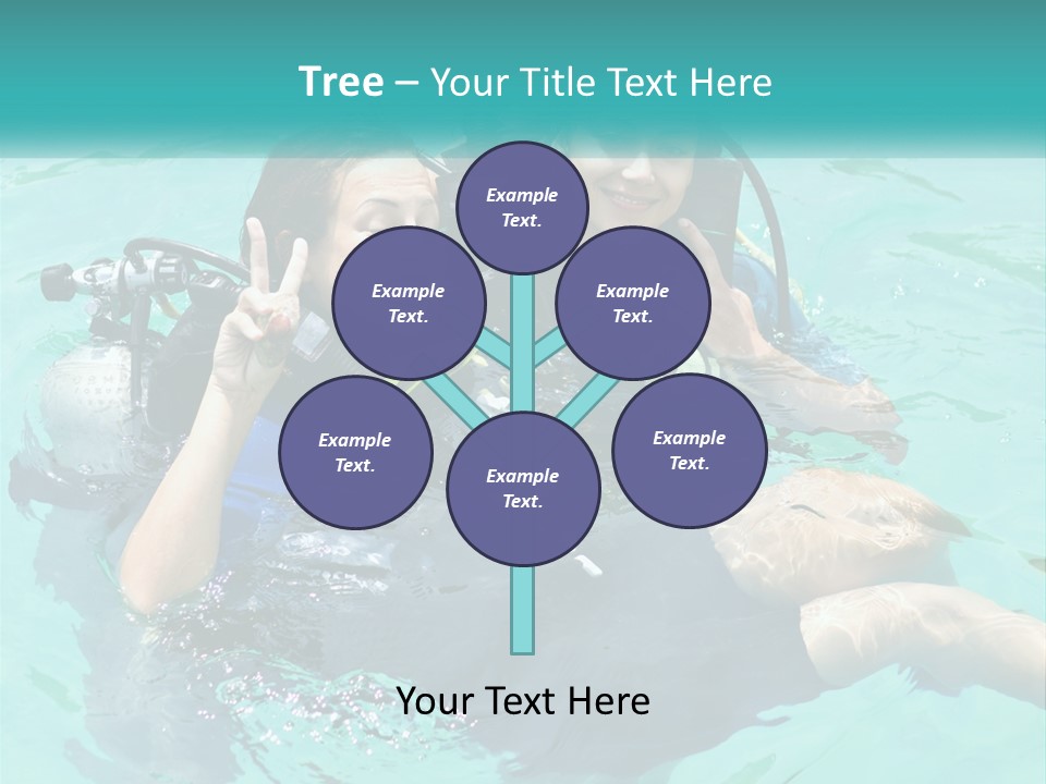 A Couple Of People That Are In The Water PowerPoint Template