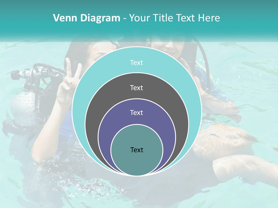 A Couple Of People That Are In The Water PowerPoint Template