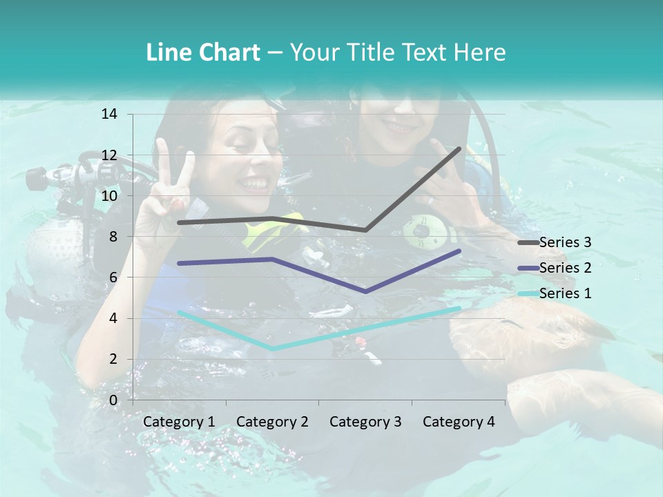 A Couple Of People That Are In The Water PowerPoint Template