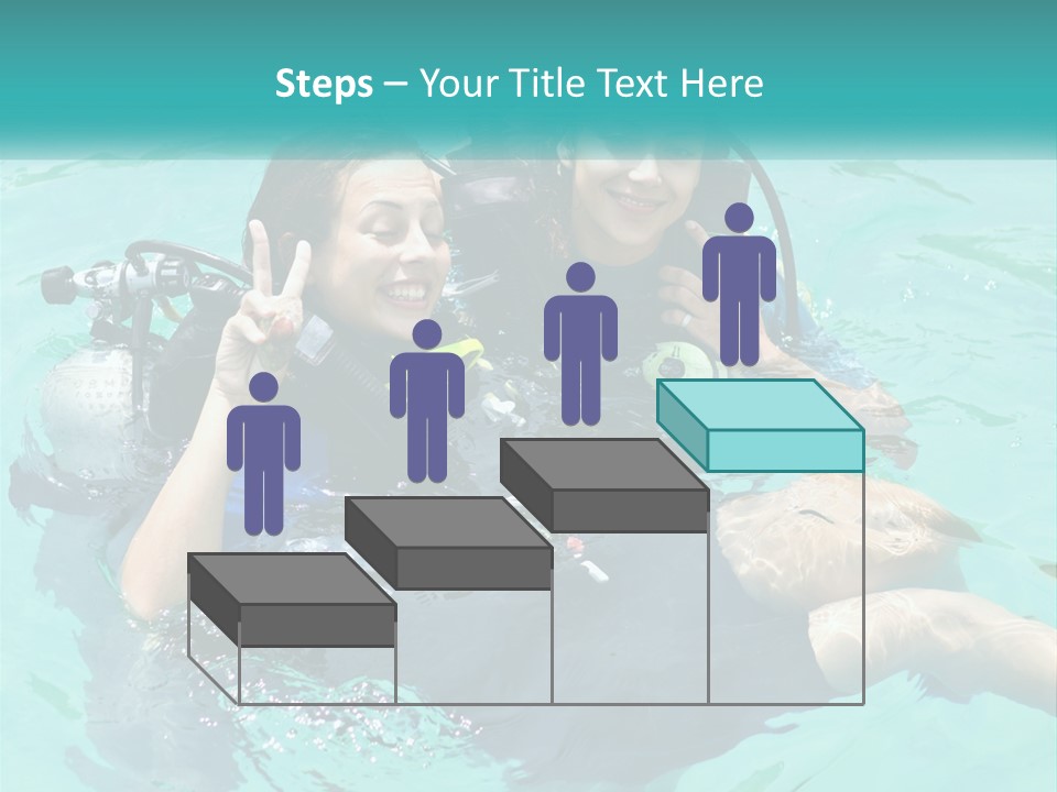 A Couple Of People That Are In The Water PowerPoint Template
