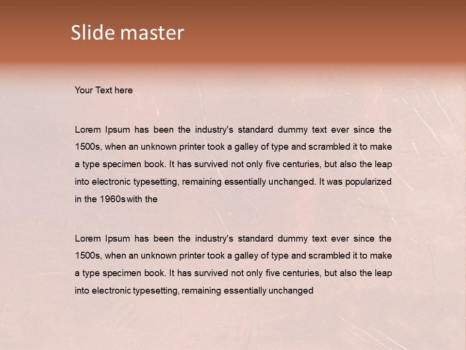 A Brown Background With A Red Border And A White Border PowerPoint Template