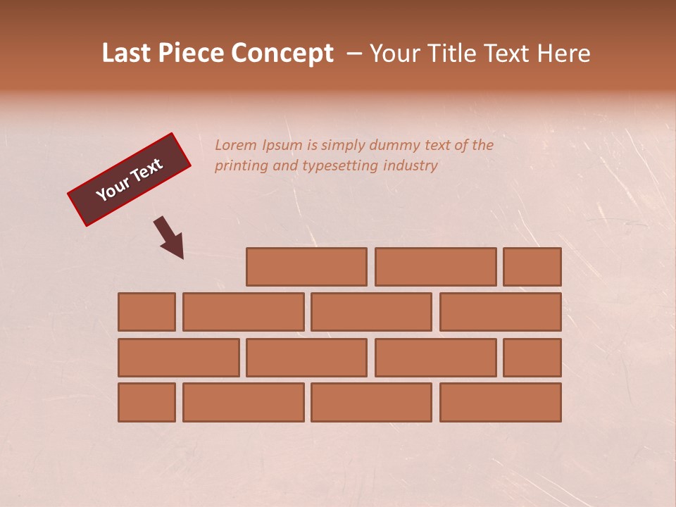 A Brown Background With A Red Border And A White Border PowerPoint Template