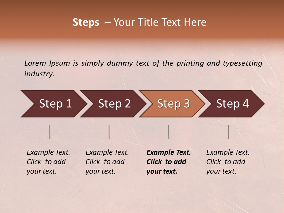 A Brown Background With A Red Border And A White Border PowerPoint Template