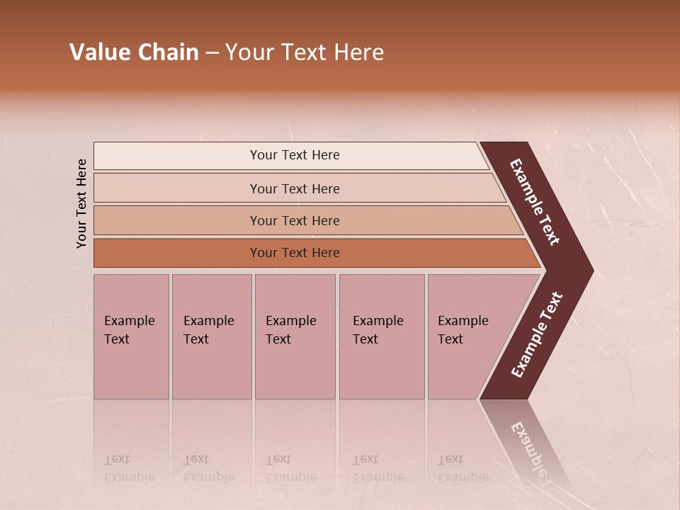 A Brown Background With A Red Border And A White Border PowerPoint Template