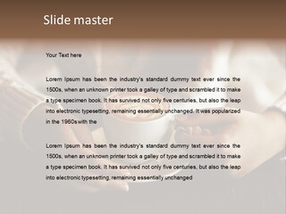 A Woman Holding A Cup Of Coffee With Steam Coming Out Of It PowerPoint Template