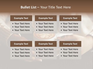 A Woman Holding A Cup Of Coffee With Steam Coming Out Of It PowerPoint Template