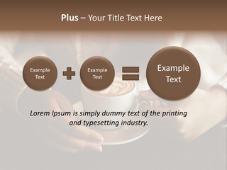 A Woman Holding A Cup Of Coffee With Steam Coming Out Of It PowerPoint Template