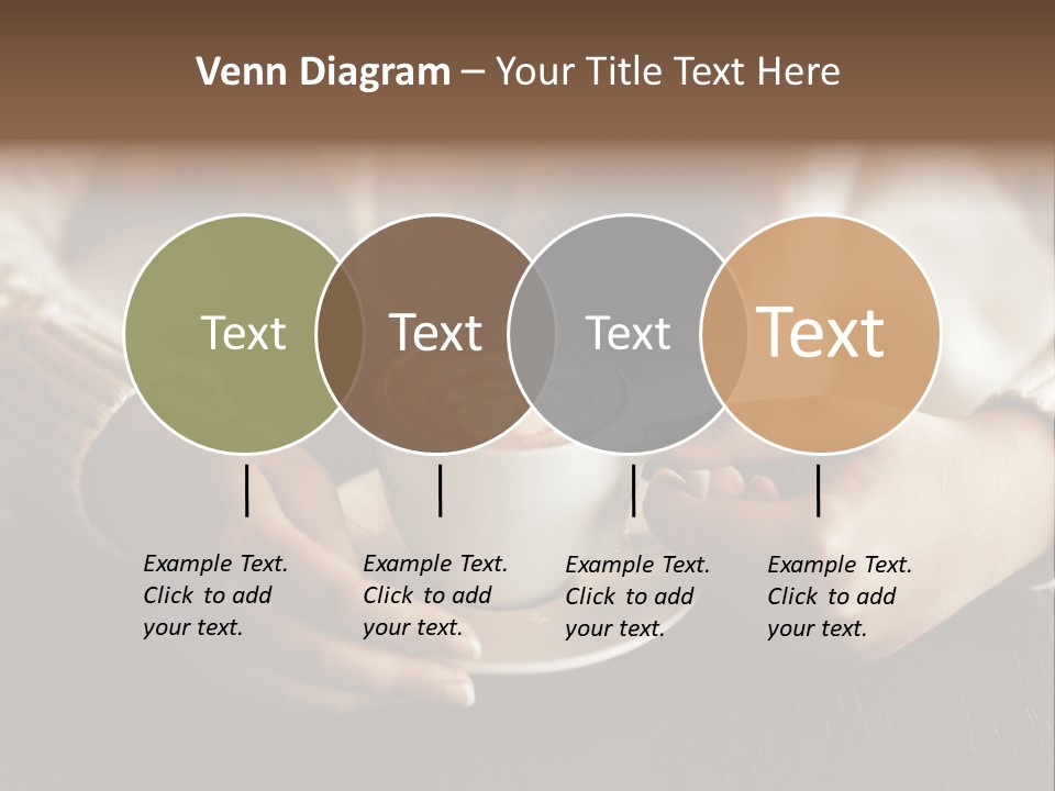 A Woman Holding A Cup Of Coffee With Steam Coming Out Of It PowerPoint Template
