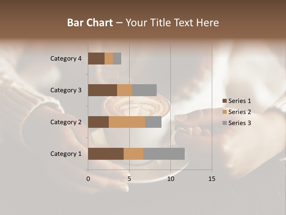 A Woman Holding A Cup Of Coffee With Steam Coming Out Of It PowerPoint Template
