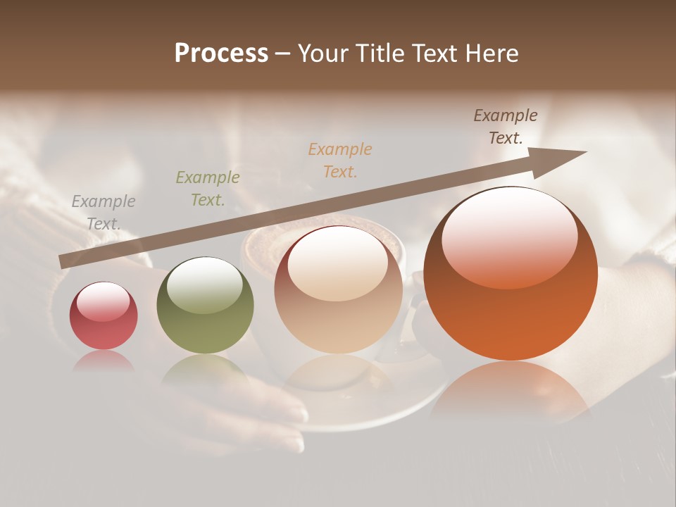 A Woman Holding A Cup Of Coffee With Steam Coming Out Of It PowerPoint Template